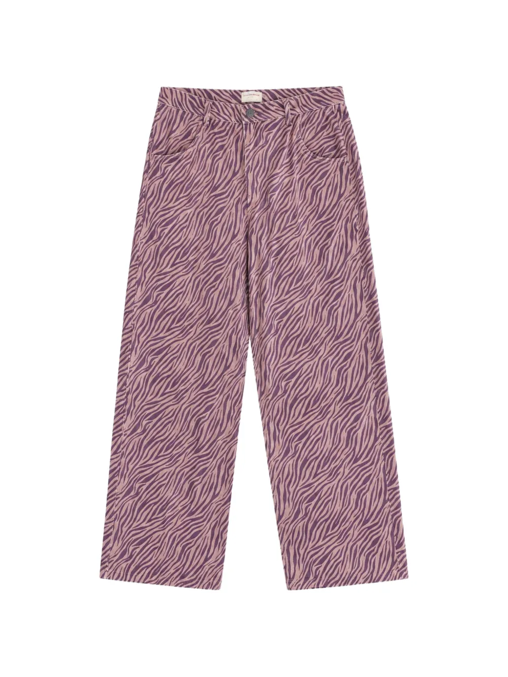 Favorite People zebra-pattern wide-leg trousers
