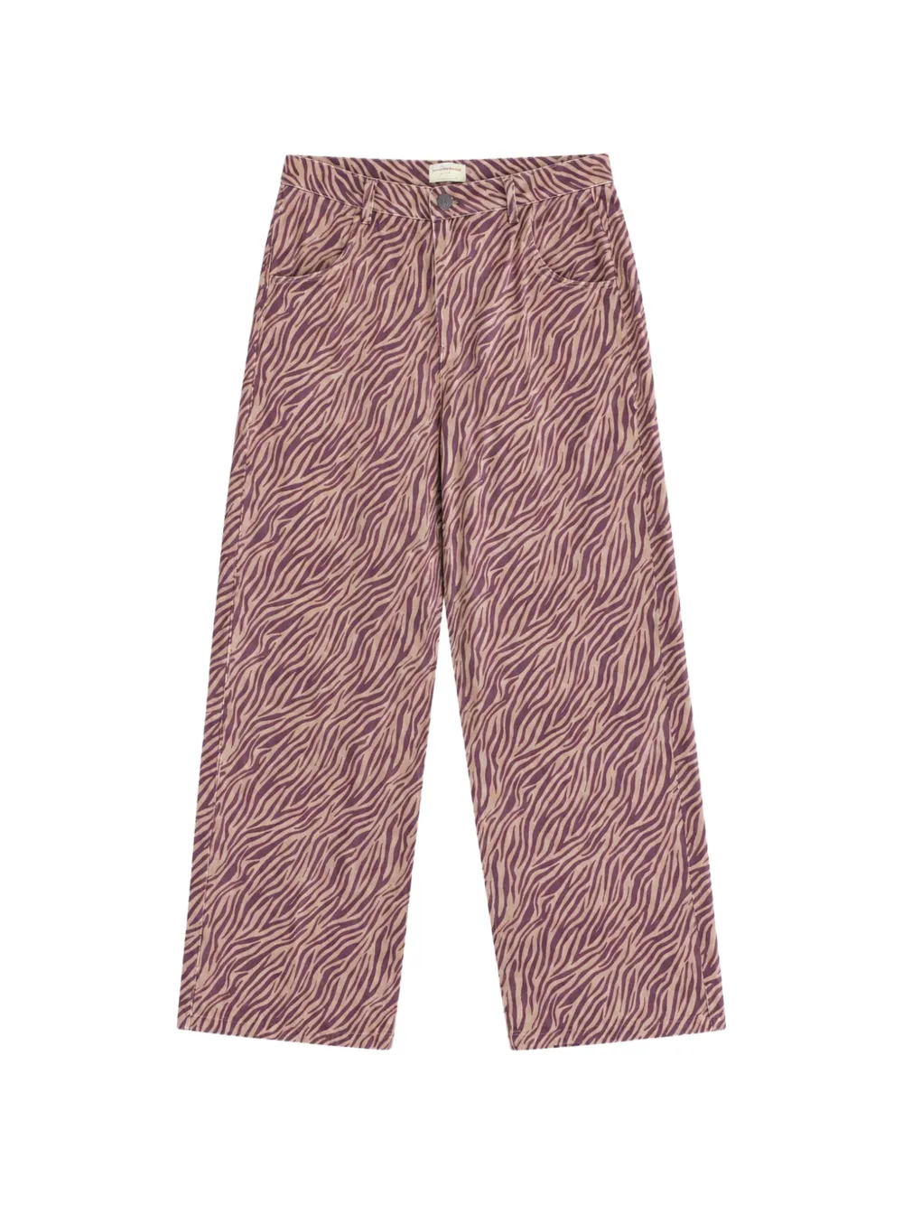 Favorite People pantalon ample à motif zébré - Rose Favorite People pantalon ample à motif zébré - Rose