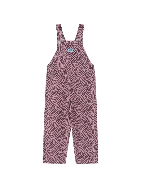 Favorite People Lake zebra-pattern overalls