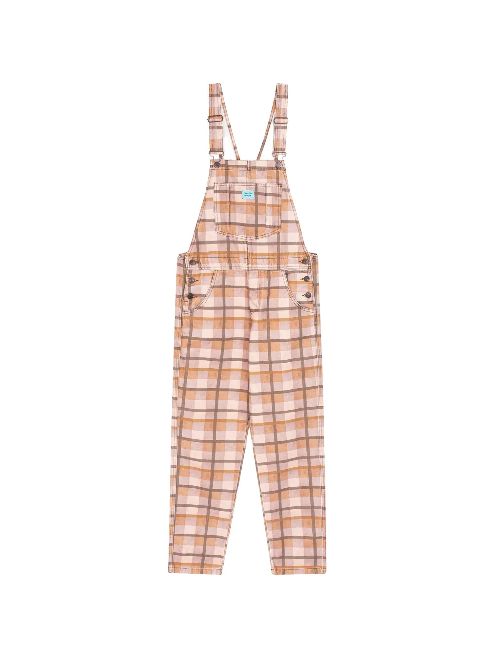 Favorite People Cinema check-pattern overalls