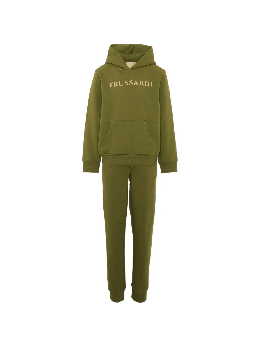 TRUSSARDI JUNIOR logo-print tracksuit - Verde