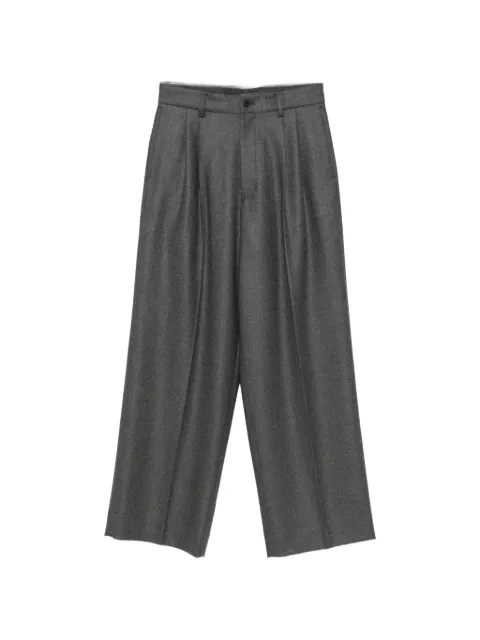 ssstein pleated wide-leg trousers