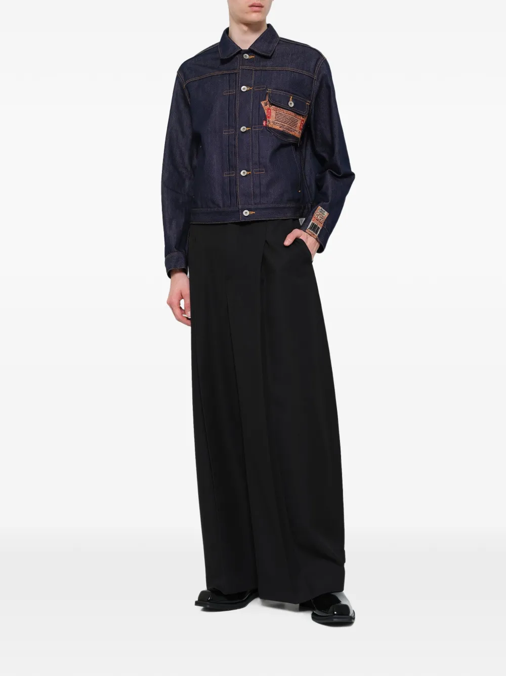 Doublet Air Yarn denim jack Blauw