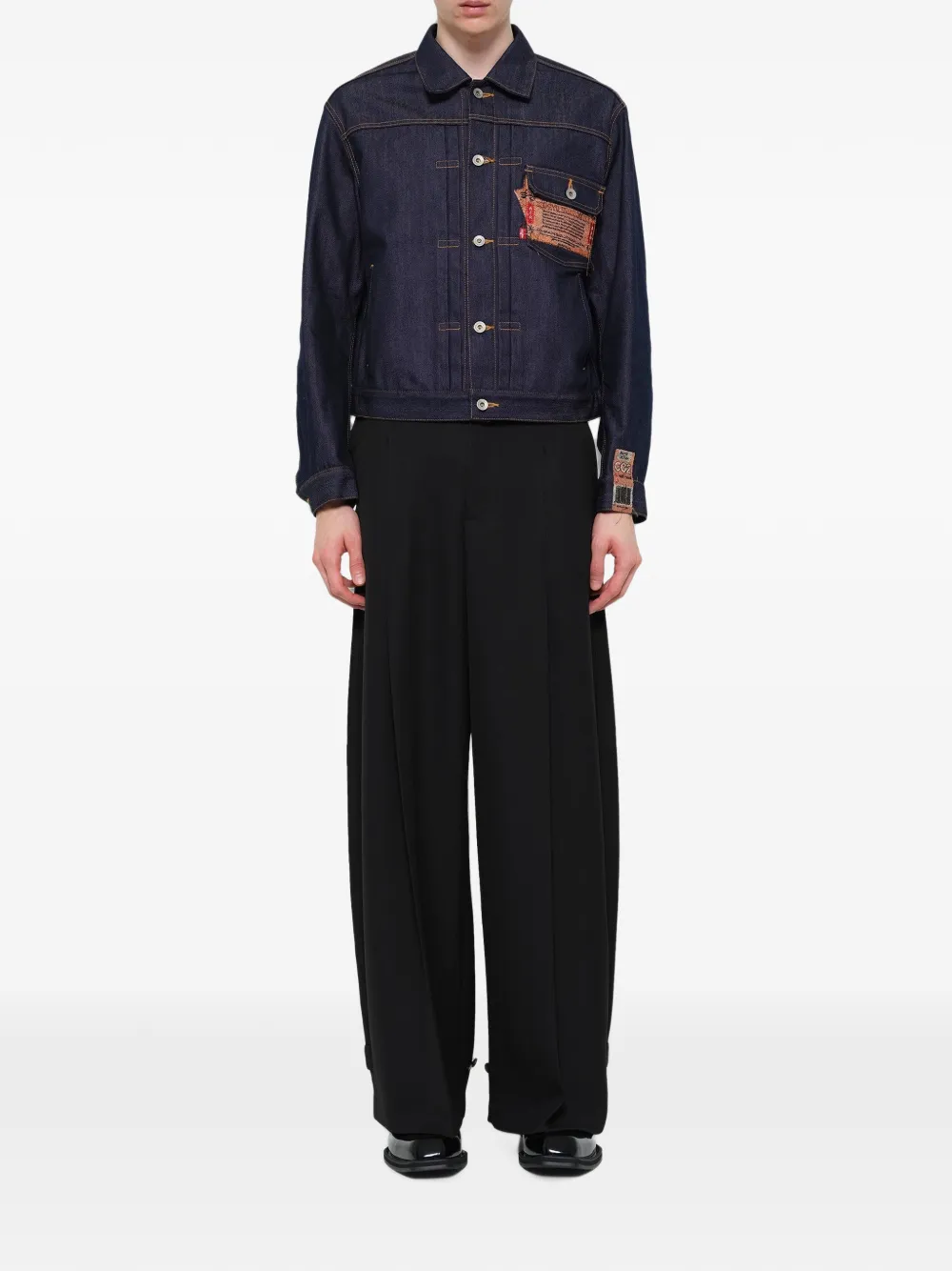 Doublet Air Yarn denim jack Blauw