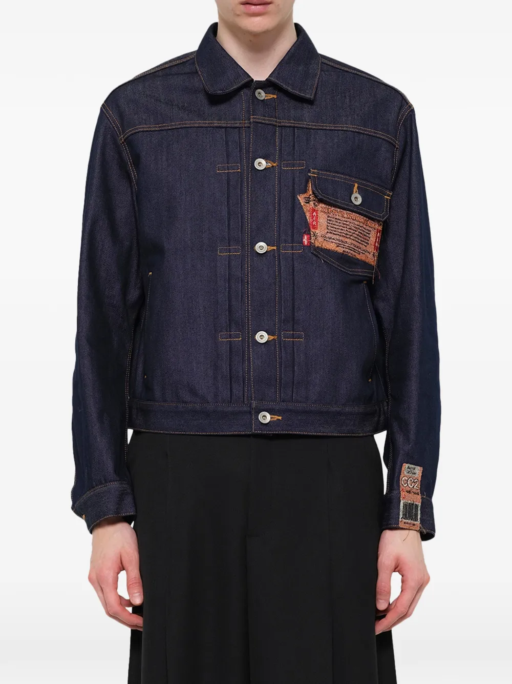 Doublet Air Yarn denim jack Blauw