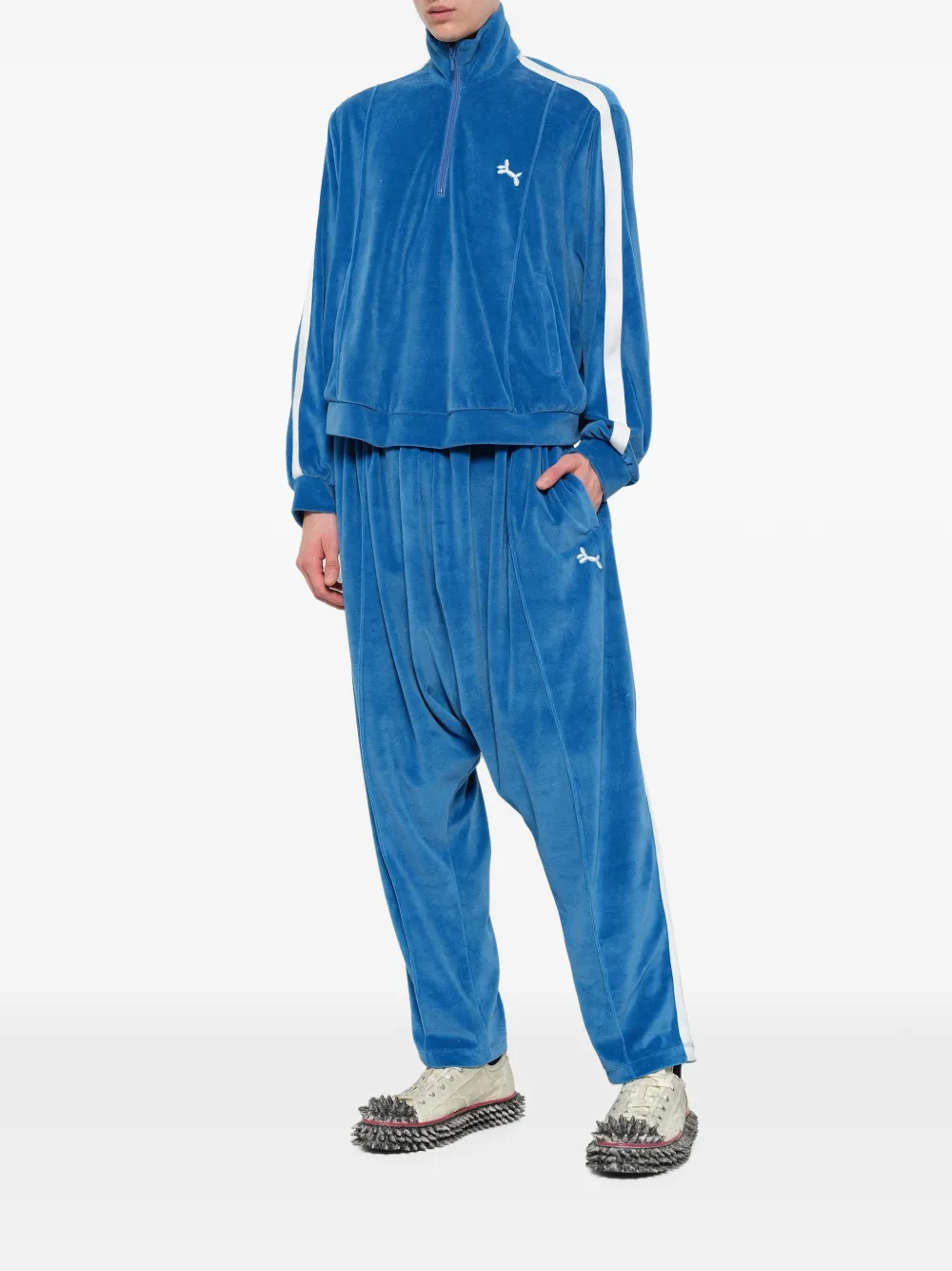 Doublet Trainingsbroek met elastische taille Blauw