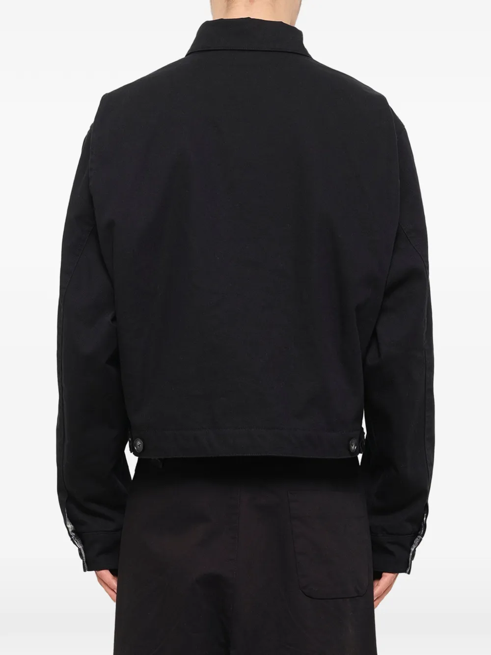 ENTIRE STUDIOS Hatch cotton shirt jacket Zwart