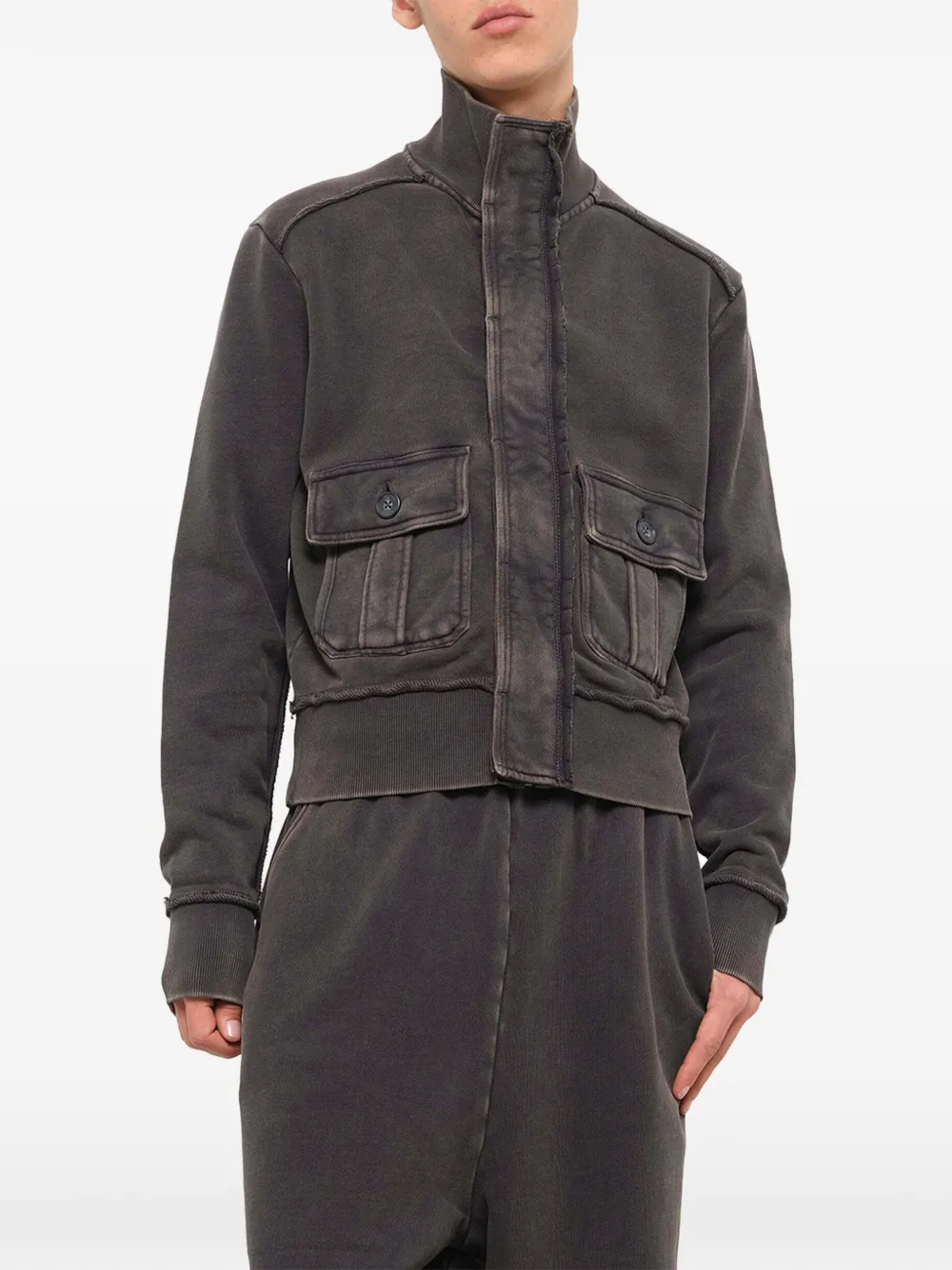 ENTIRE STUDIOS Supply zip-up jacket Zwart