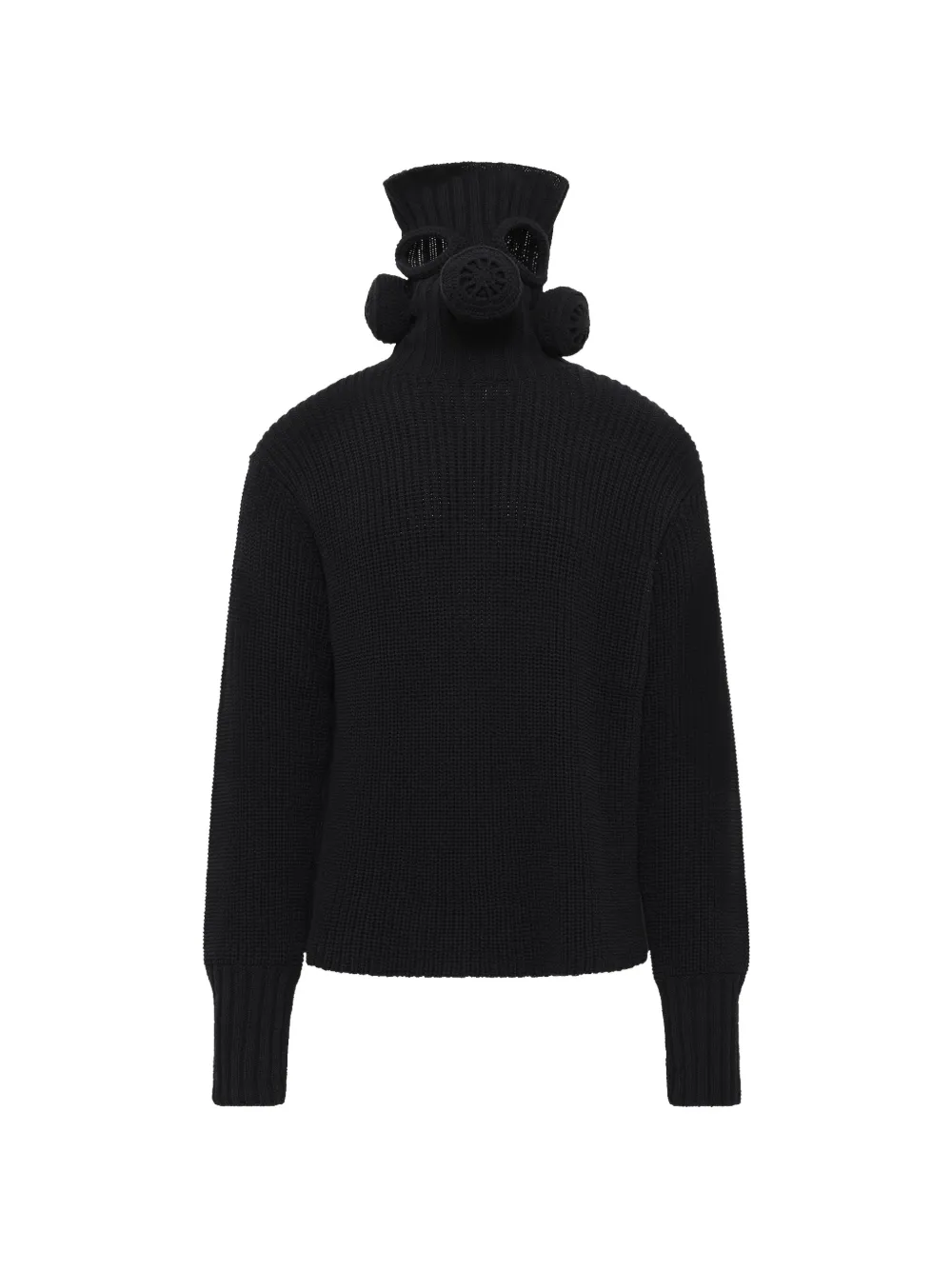 Doublet gas-mask-motif sweater - Black
