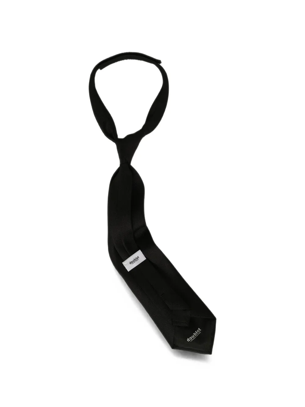 Doublet Stropdas met logopatch Zwart