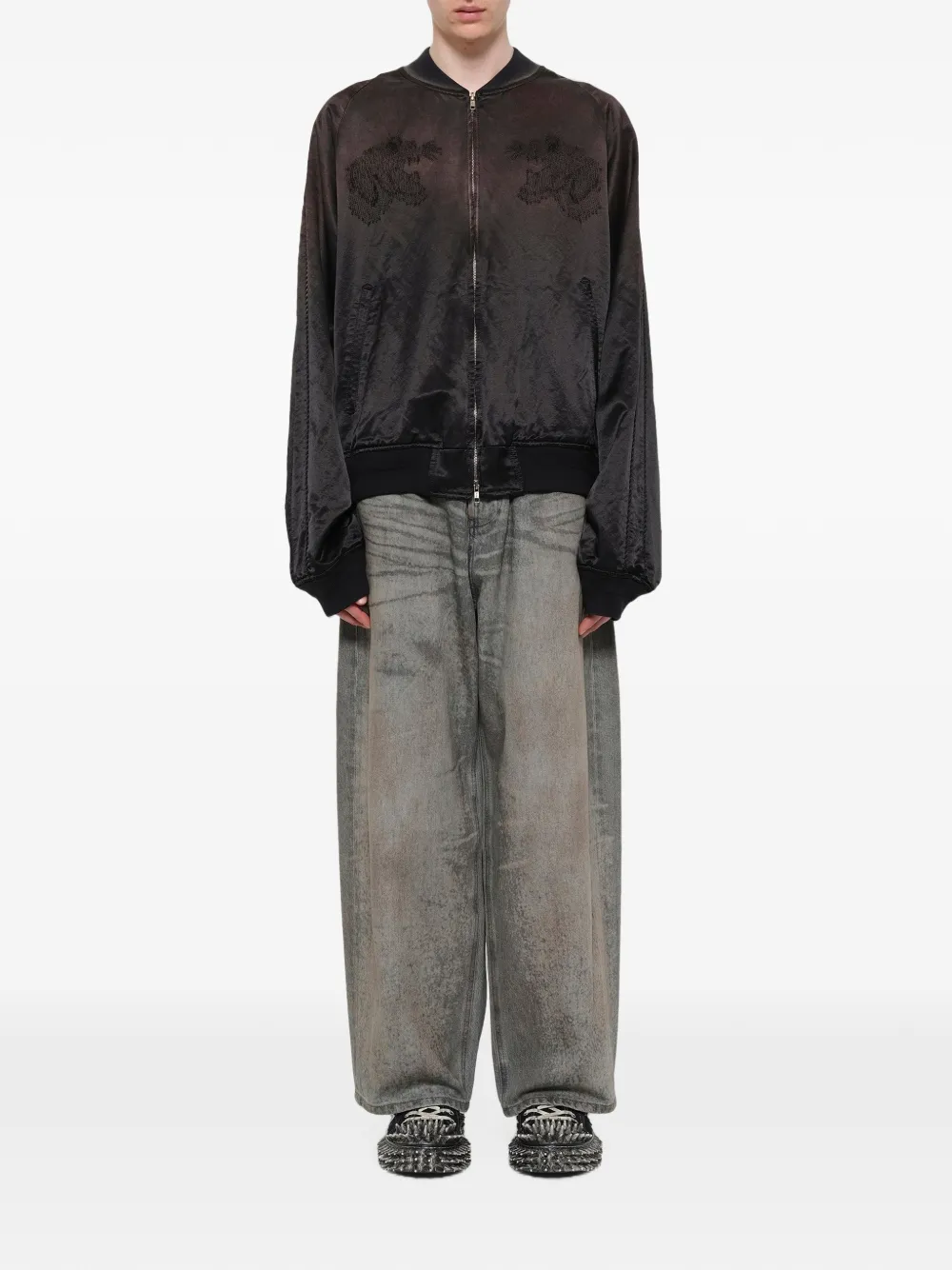 Doublet Jack met geborduurd detail Zwart