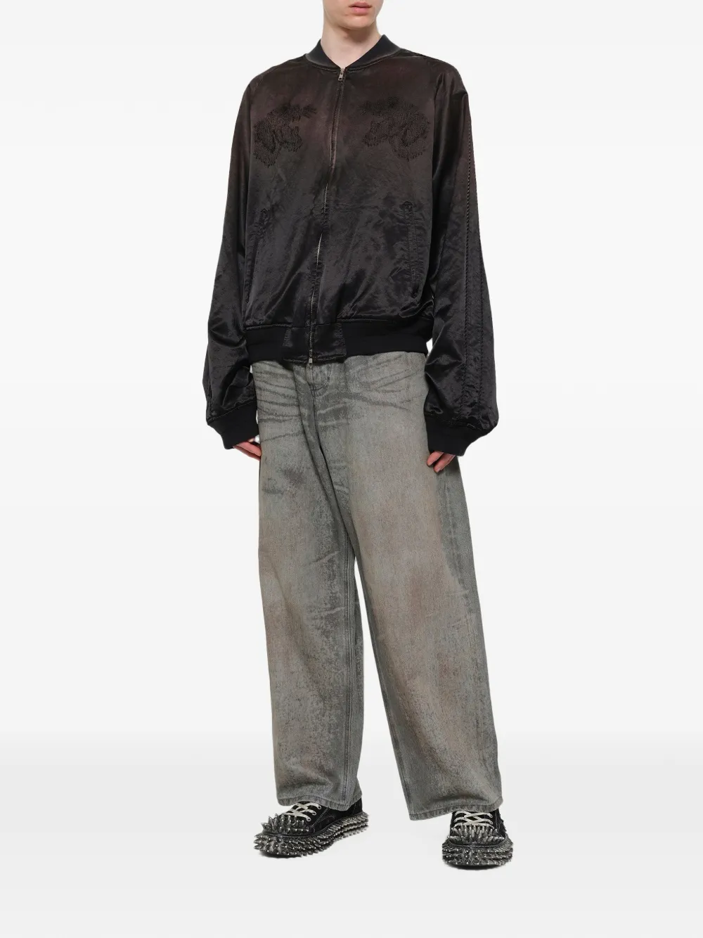 Doublet Jack met geborduurd detail Zwart