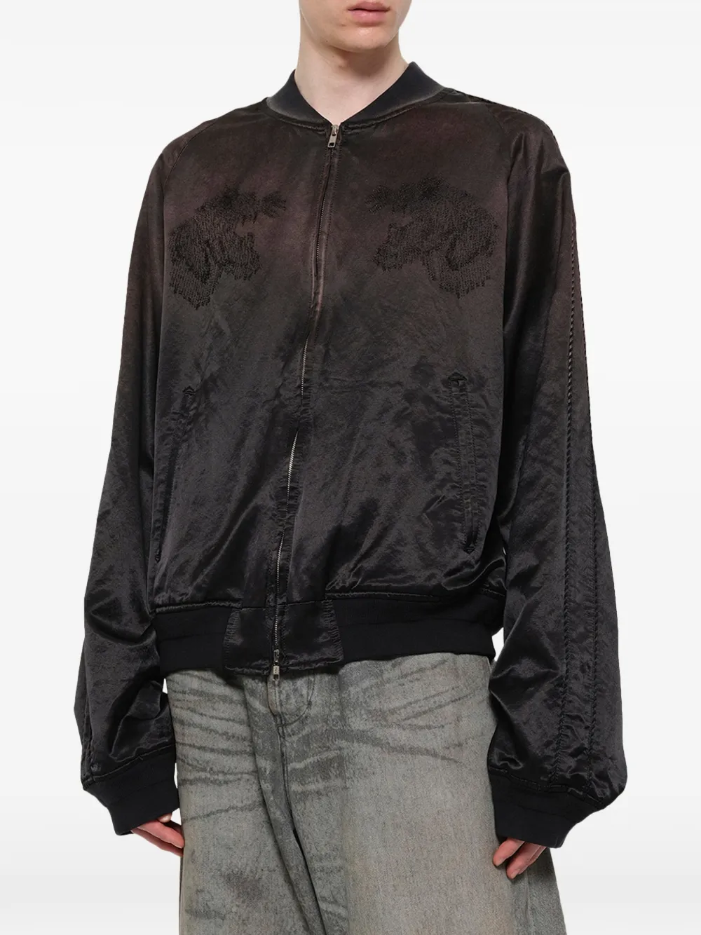 Doublet Jack met geborduurd detail Zwart