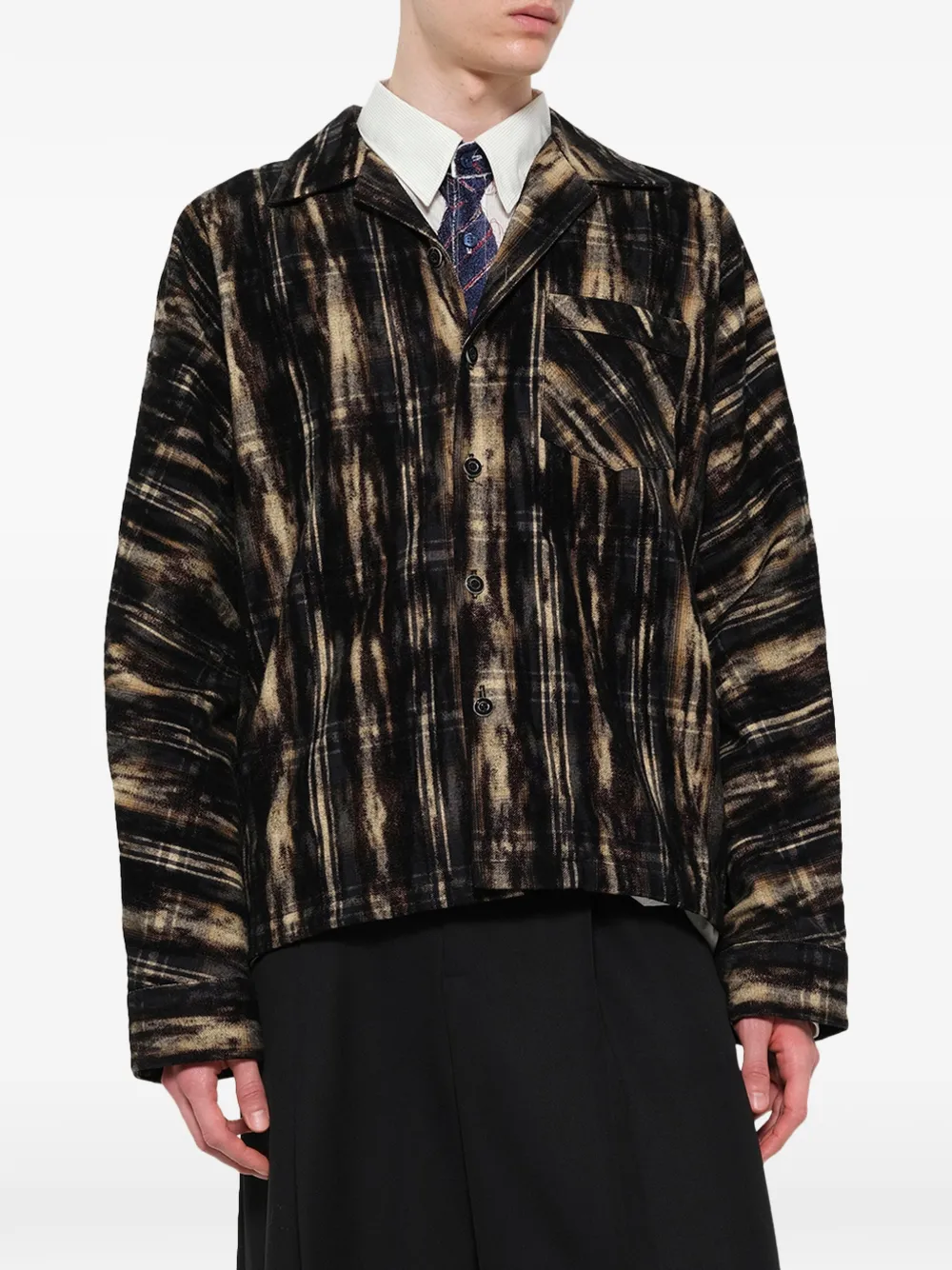 Doublet Overhemd met borstzak Zwart