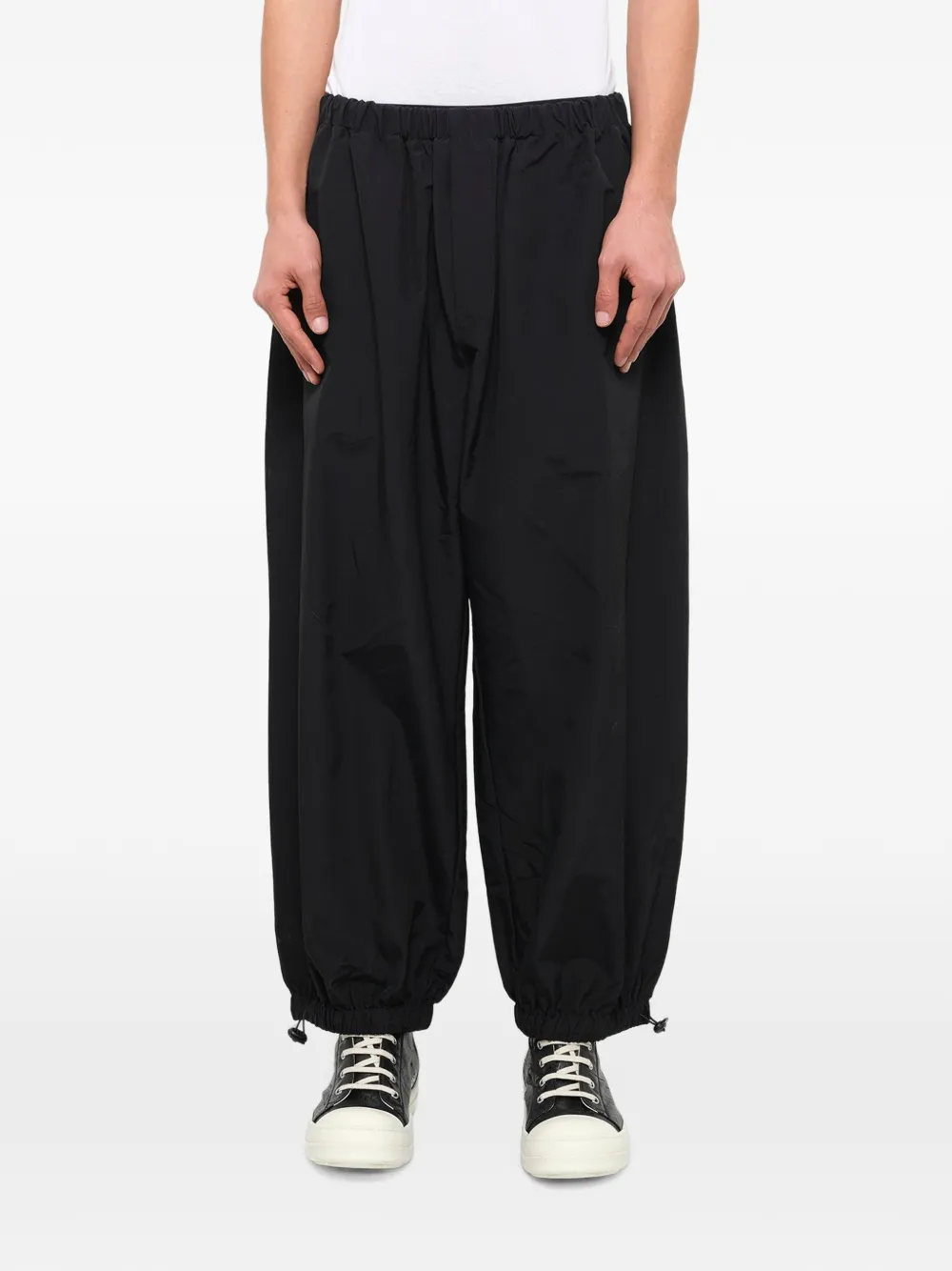ENTIRE STUDIOS drawstring-cuff trousers Zwart