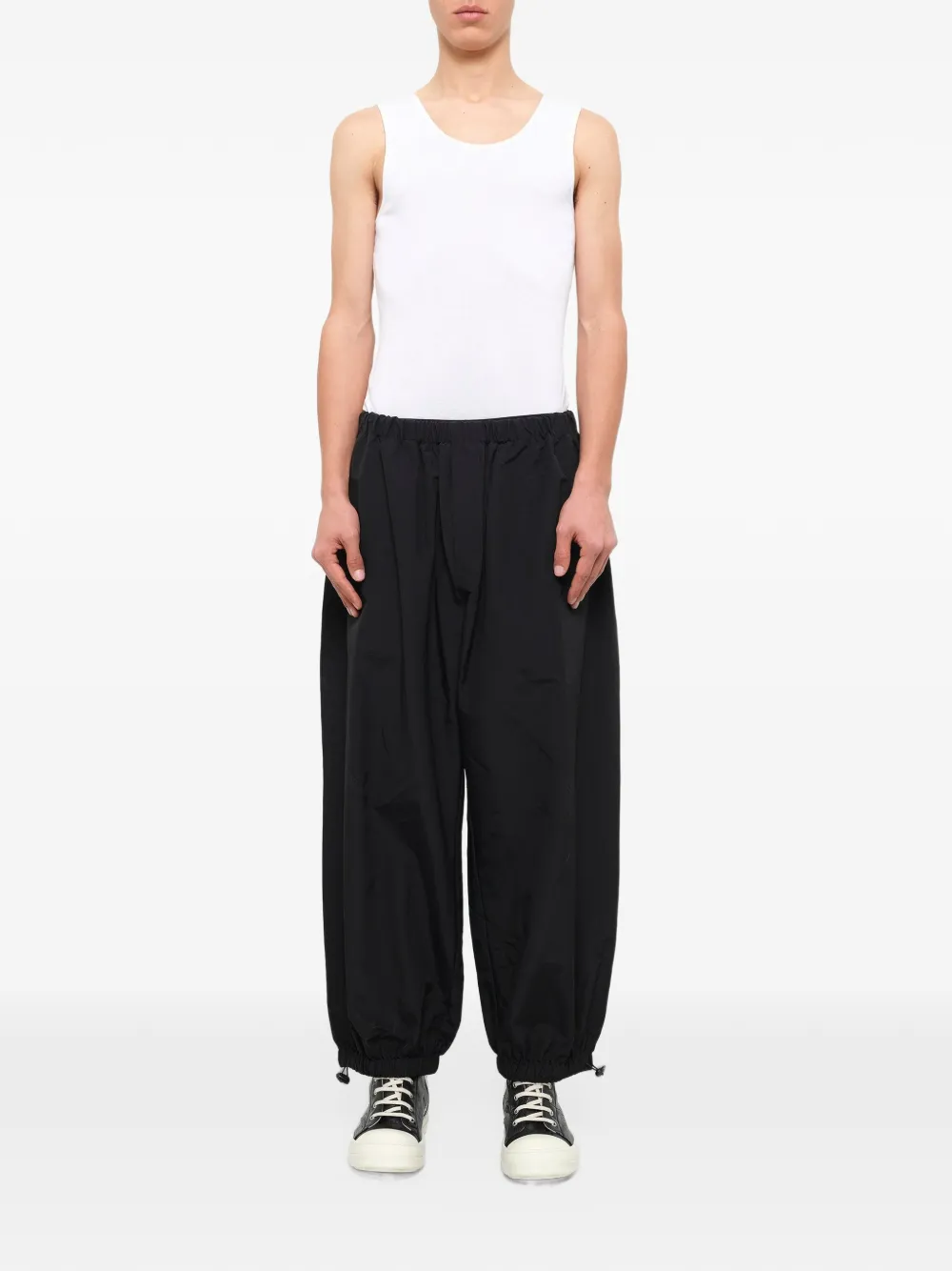 ENTIRE STUDIOS drawstring-cuff trousers Zwart
