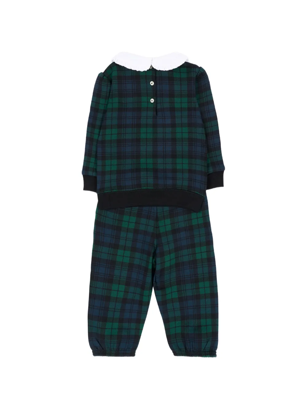 POLO RALPH LAUREN KIDS Fleece sweater en broek met honden-print Groen