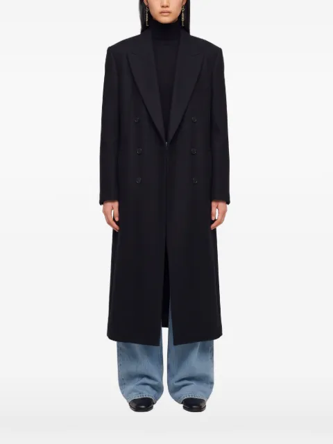 IVY OAK peak-lapel double-breasted coat