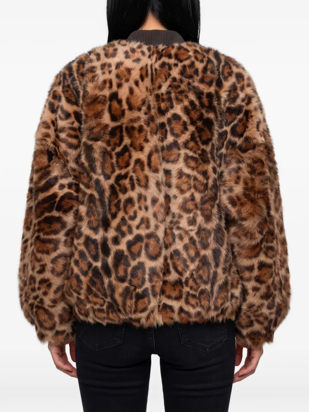 Arma Omkeerbaar jack met dierenprint Bruin