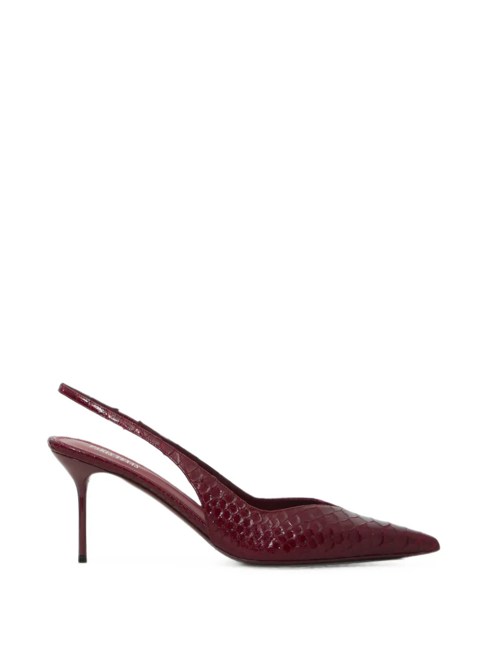 Paris Texas Lidia python-print leather pumps - Rosso