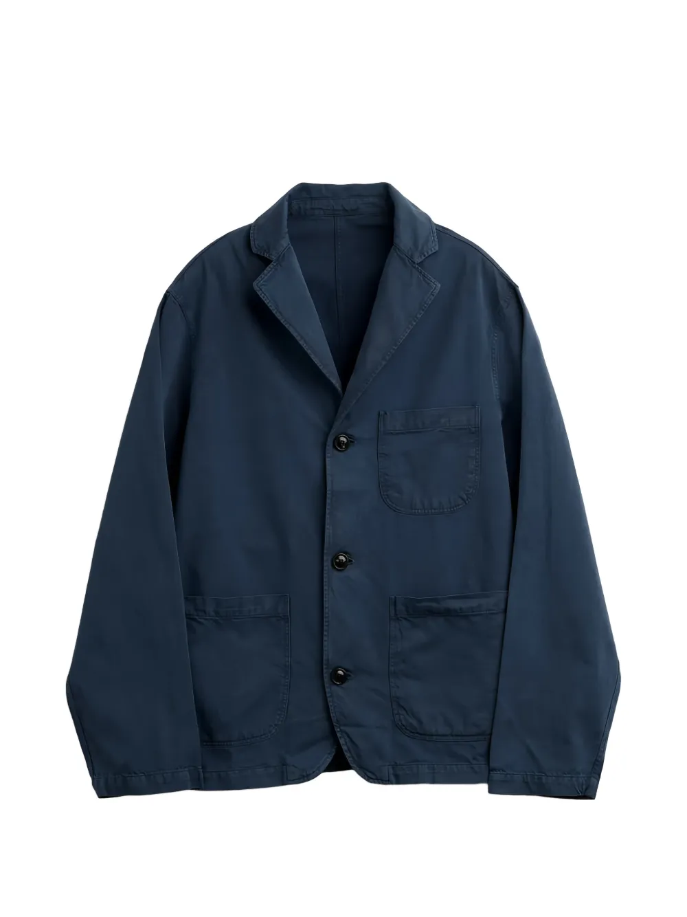 Corridor Twill Horn-button Blazer In Blue