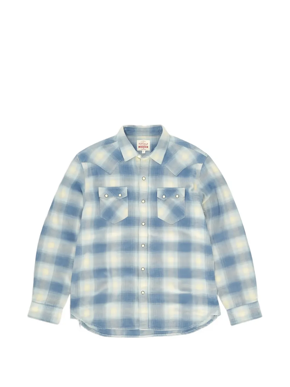 Fortela Josh check-pattern shirt - Blau