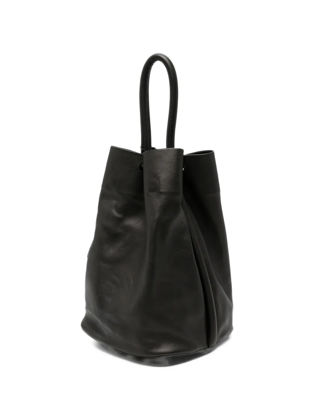 Uma Wang Medium Sac leren bucket-tas Zwart