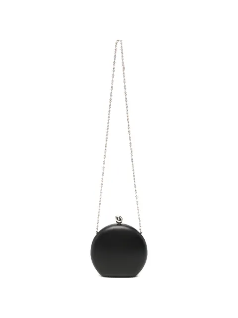 Sportmax circular leather clutch bag