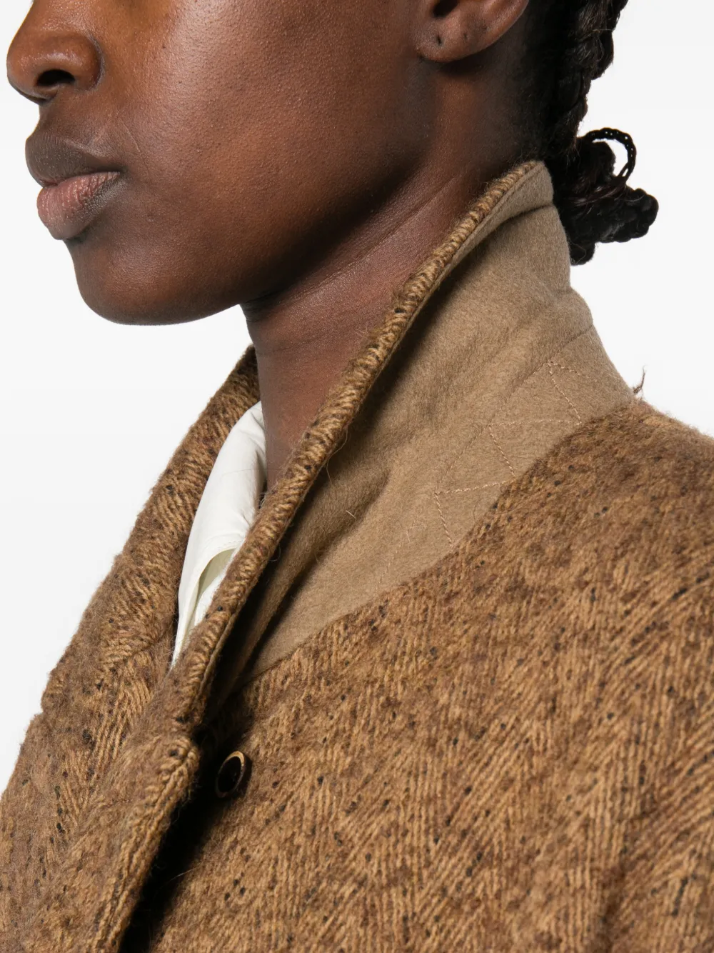 Uma Wang Cicero double-breasted coat Bruin