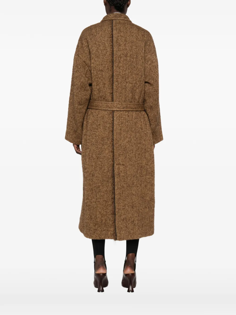 Uma Wang Cicero double-breasted coat Bruin