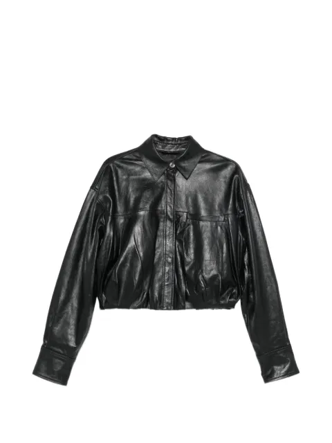 Sportmax leather cropped jacket