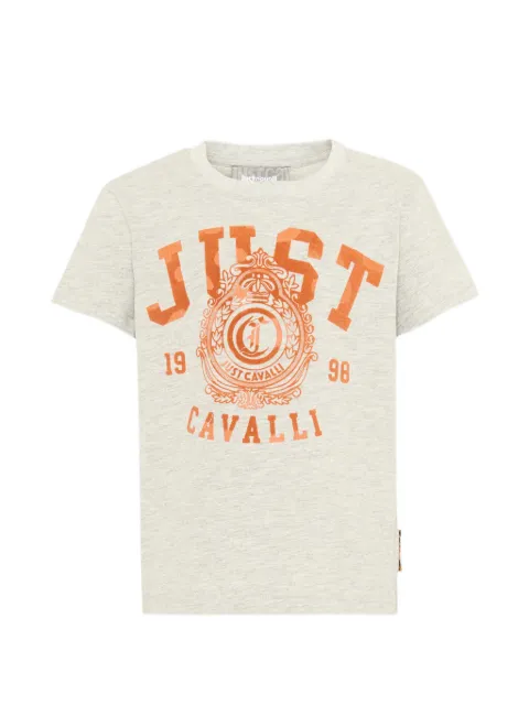 Just Cavalli Kids logo-print cotton T-shirt