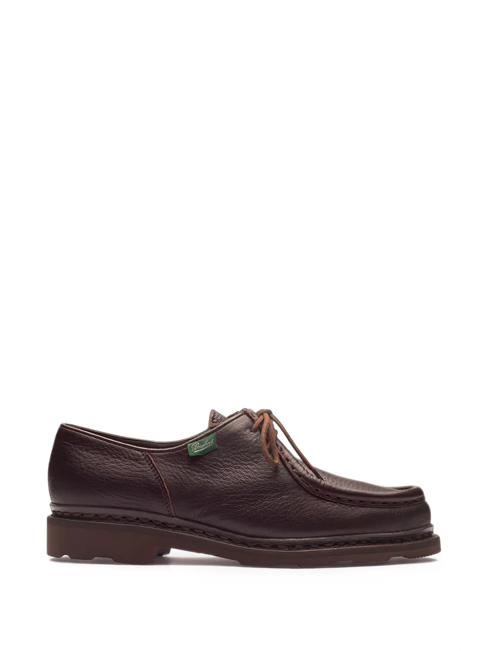 Paraboot Michael logo-tag derby shoes - Marrone