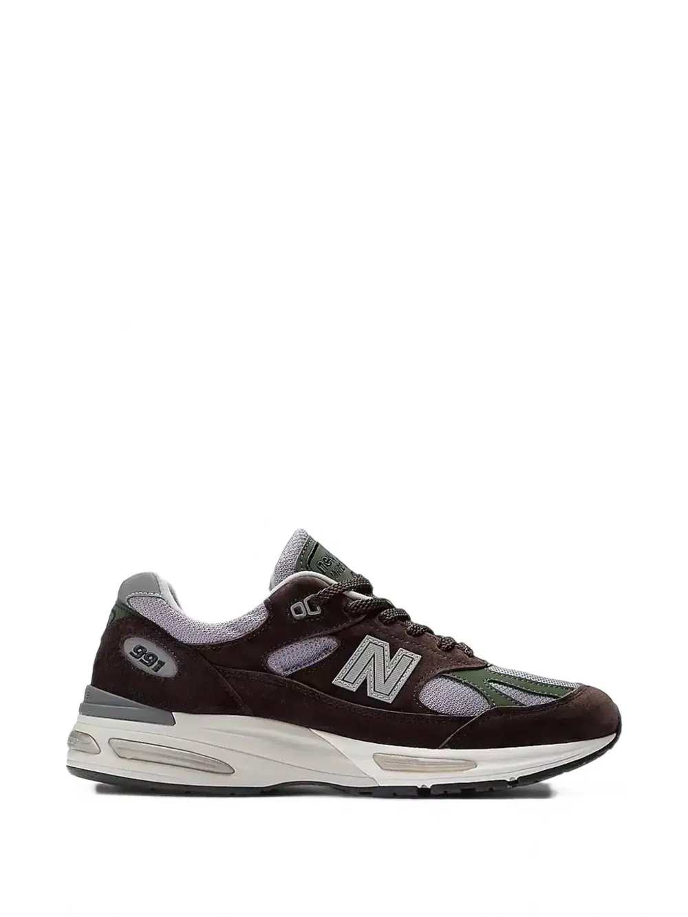 New Balance 991 suede-panel sneakers - Marrone
