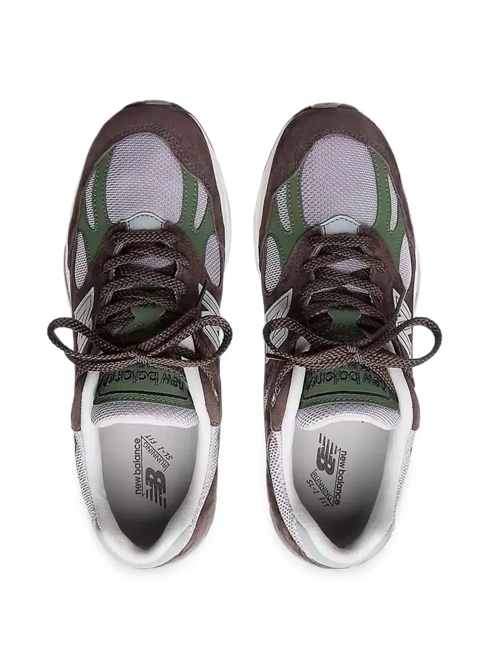 New Balance 991 suede-panel sneakers Bruin