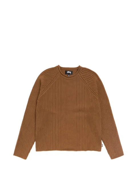 Stüssy ribbed-knit raglan-sleeve sweater