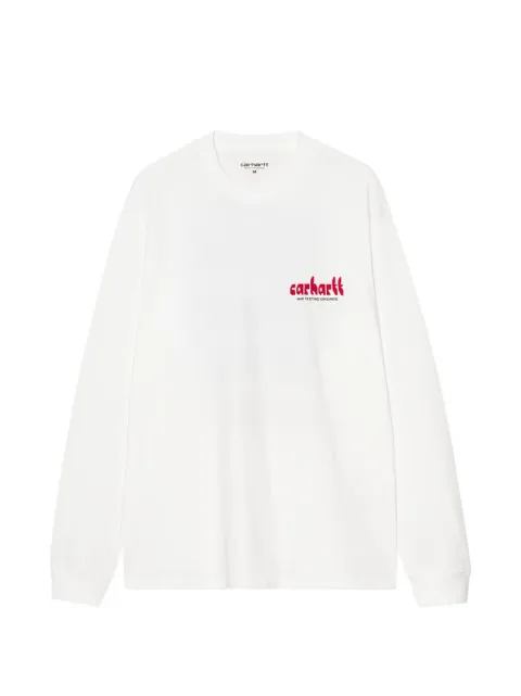 Carhartt WIP playera L/S Framework de algodón orgánico de manga larga con estampado gráfico
