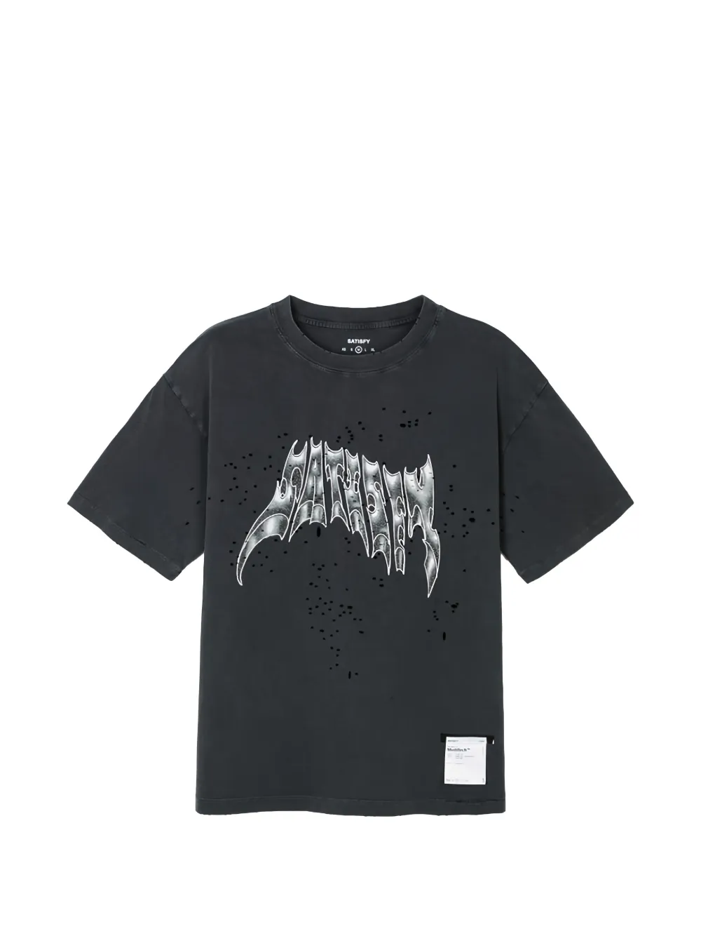 Satisfy MothTech logo-print T-shirt - Noir Satisfy MothTech logo-print T-shirt - Noir