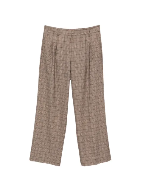Aniye By pantalon plissé à carreaux