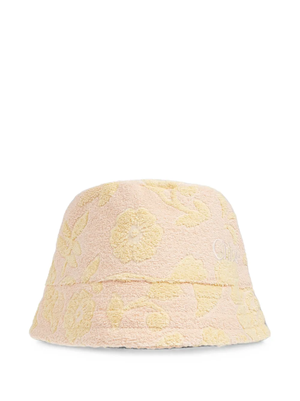 Chloé floral-jacquard cotton-terry bucket hat - Rose Chloé floral-jacquard cotton-terry bucket hat - Rose