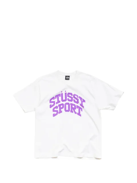 Stüssy Block logo-print cotton T-shirt