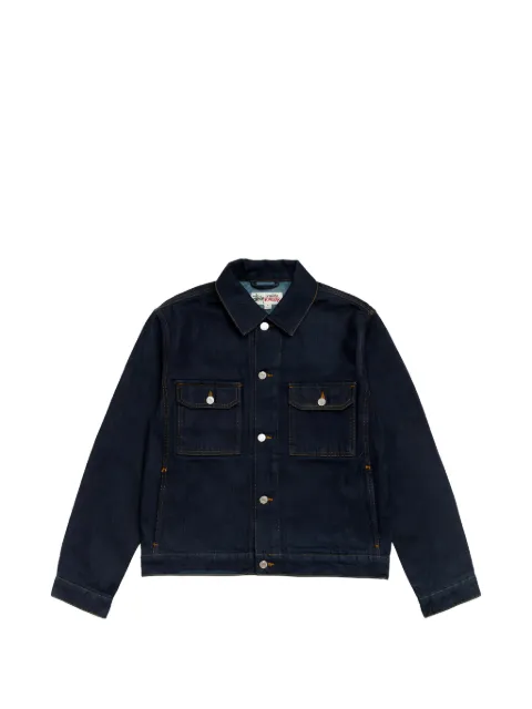 Stüssy rinsed-denim trucker jacket