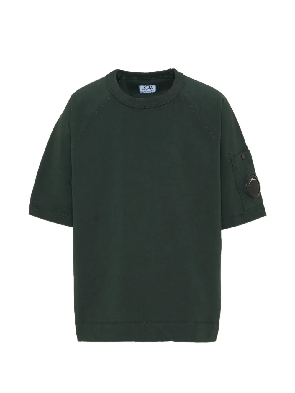 C.P. Company Kids Lens-detail raglan-sleeve T-shirt Groen