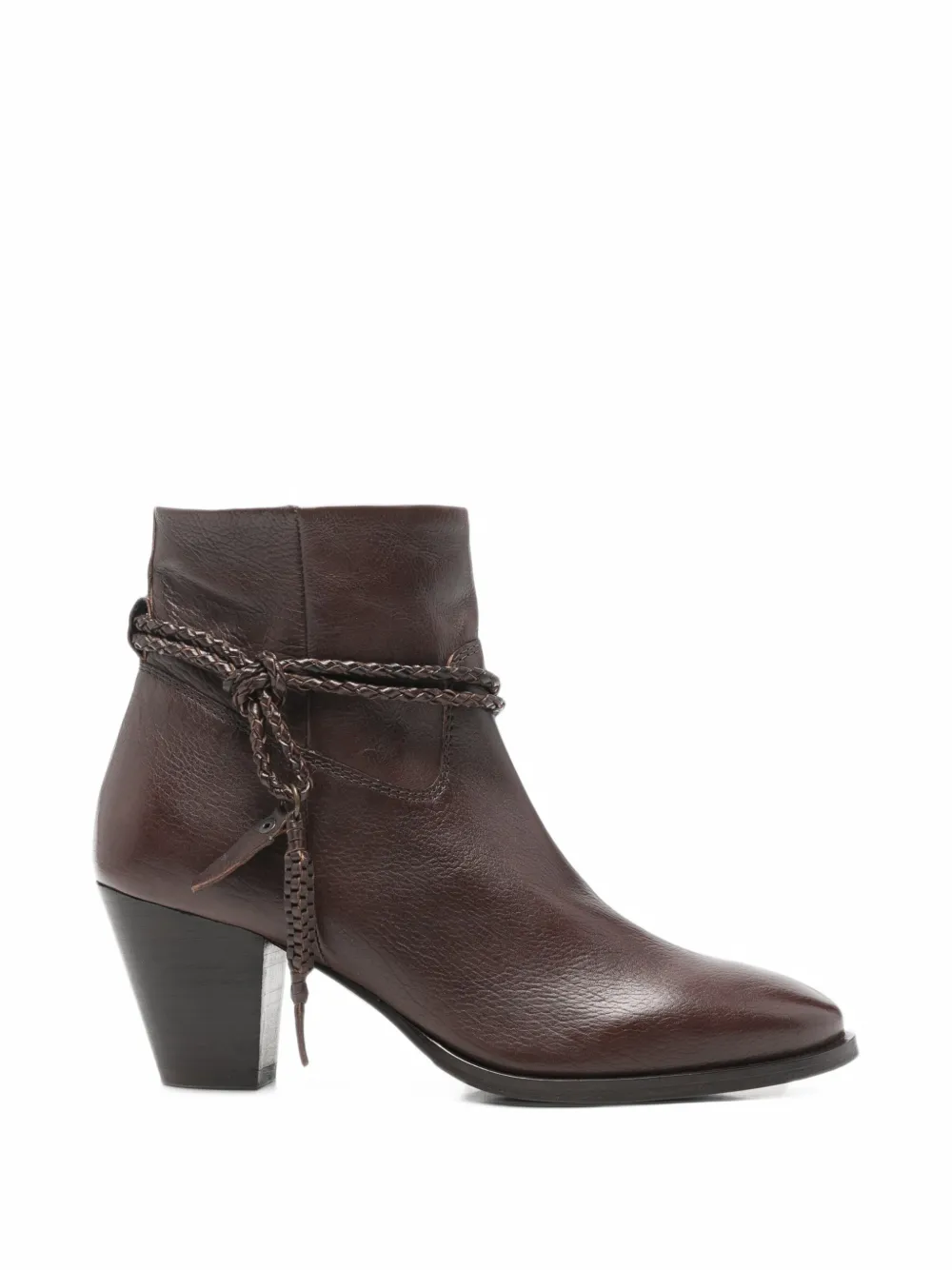Zolfo braided leather ankle boots