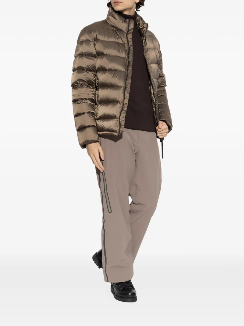 BOGNER Gordon Roll-neck Sweater in Brown, view 2