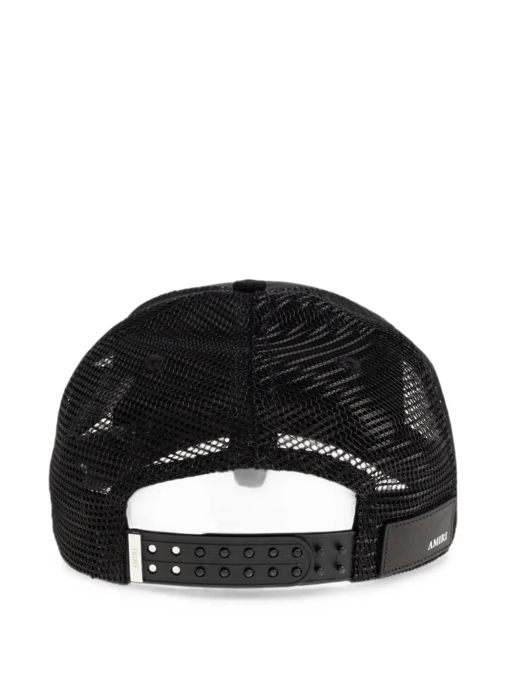 AMIRI KIDS Honkbalpet met geborduurd logo en mesh vlak Zwart
