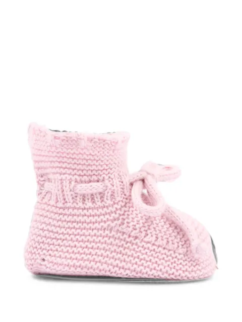Martin Aranda knit tie-fastening slippers
