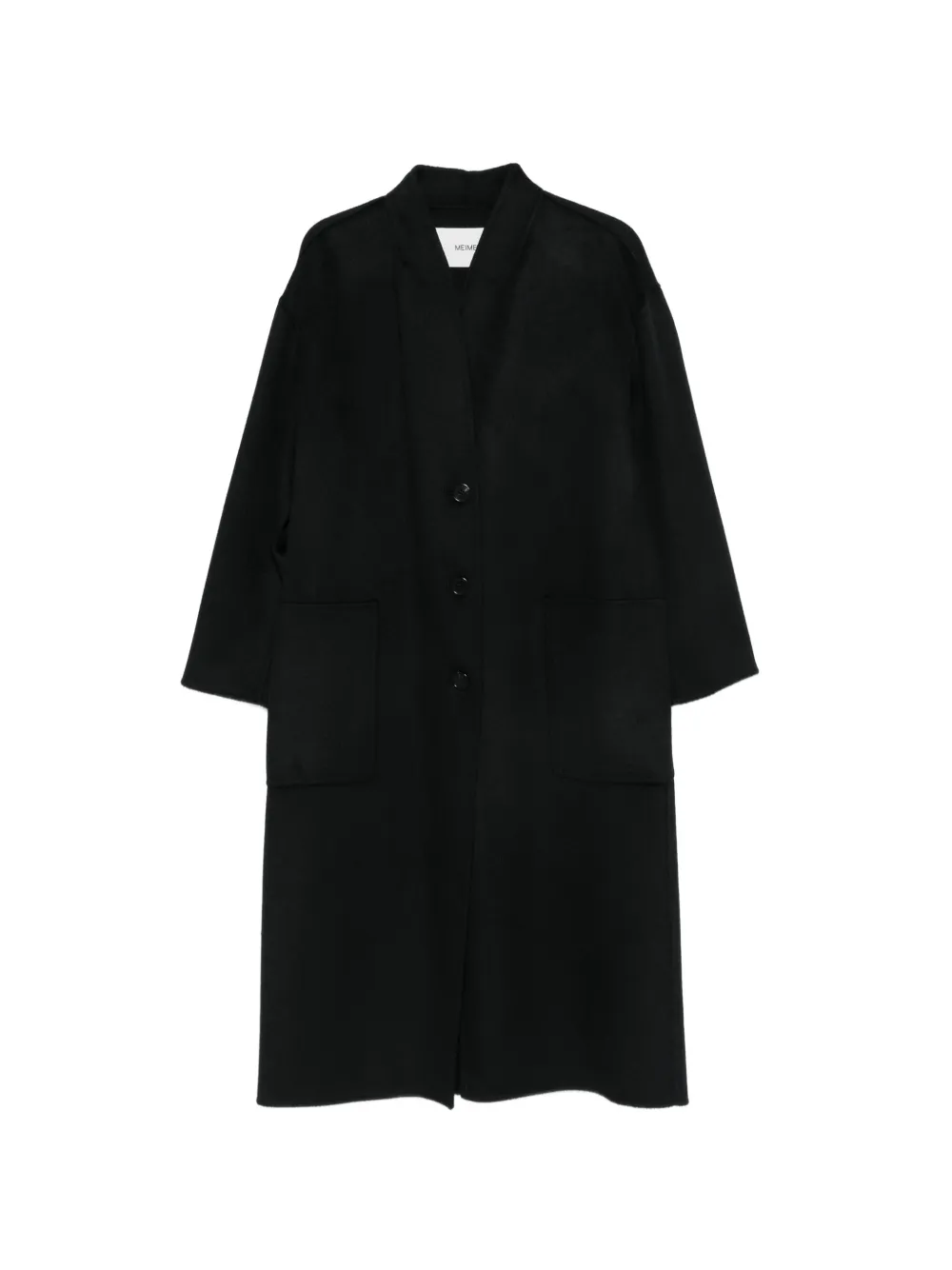 MeimeiJ single-breasted wool coat - Black