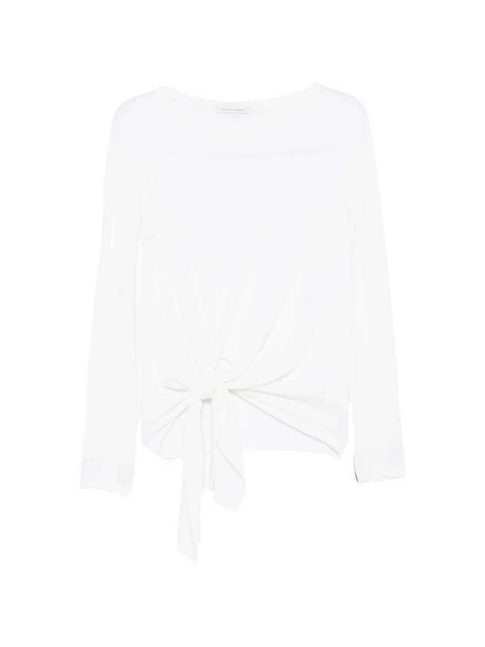 Liviana Conti tie-waist long-sleeve sweater - Toni neutri