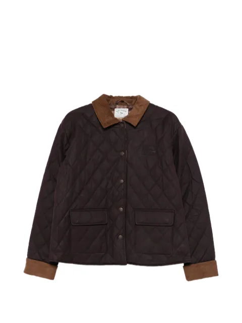 MC2 Saint Barth Margaux Wax quilted corduroy-trim jacket